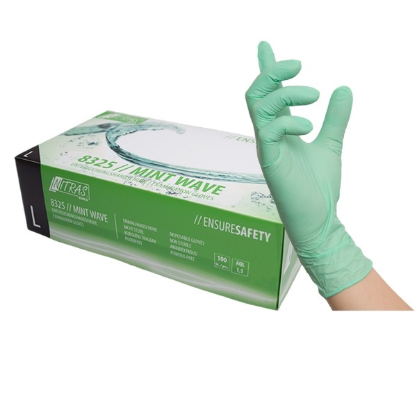 Mint Wave Nitril Handschuhe - Nitras